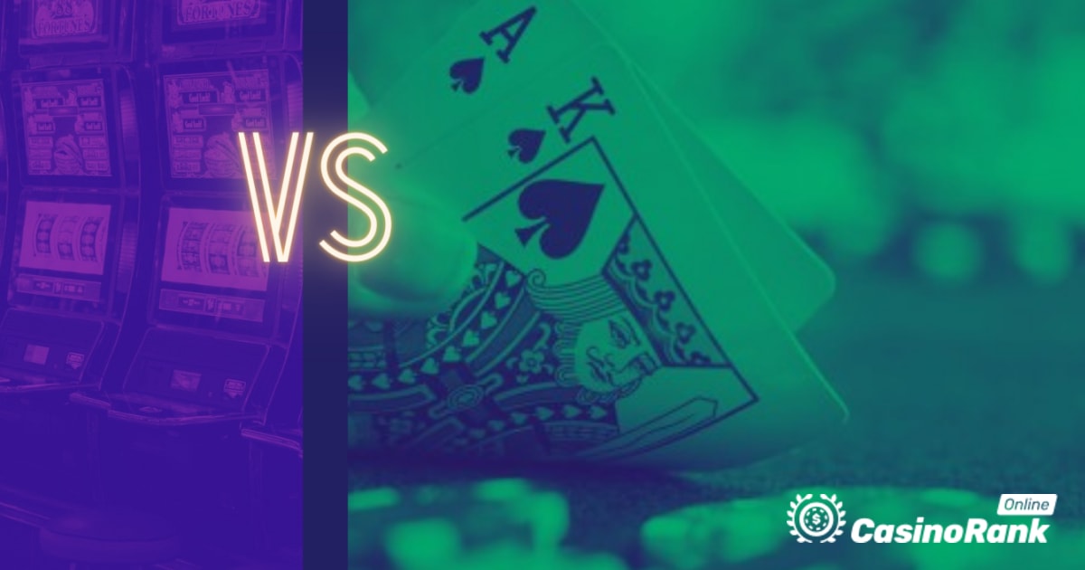 ألعاب الكازينو عبر الإنترنت: Slots vs Blackjack - أيهما أفضل؟